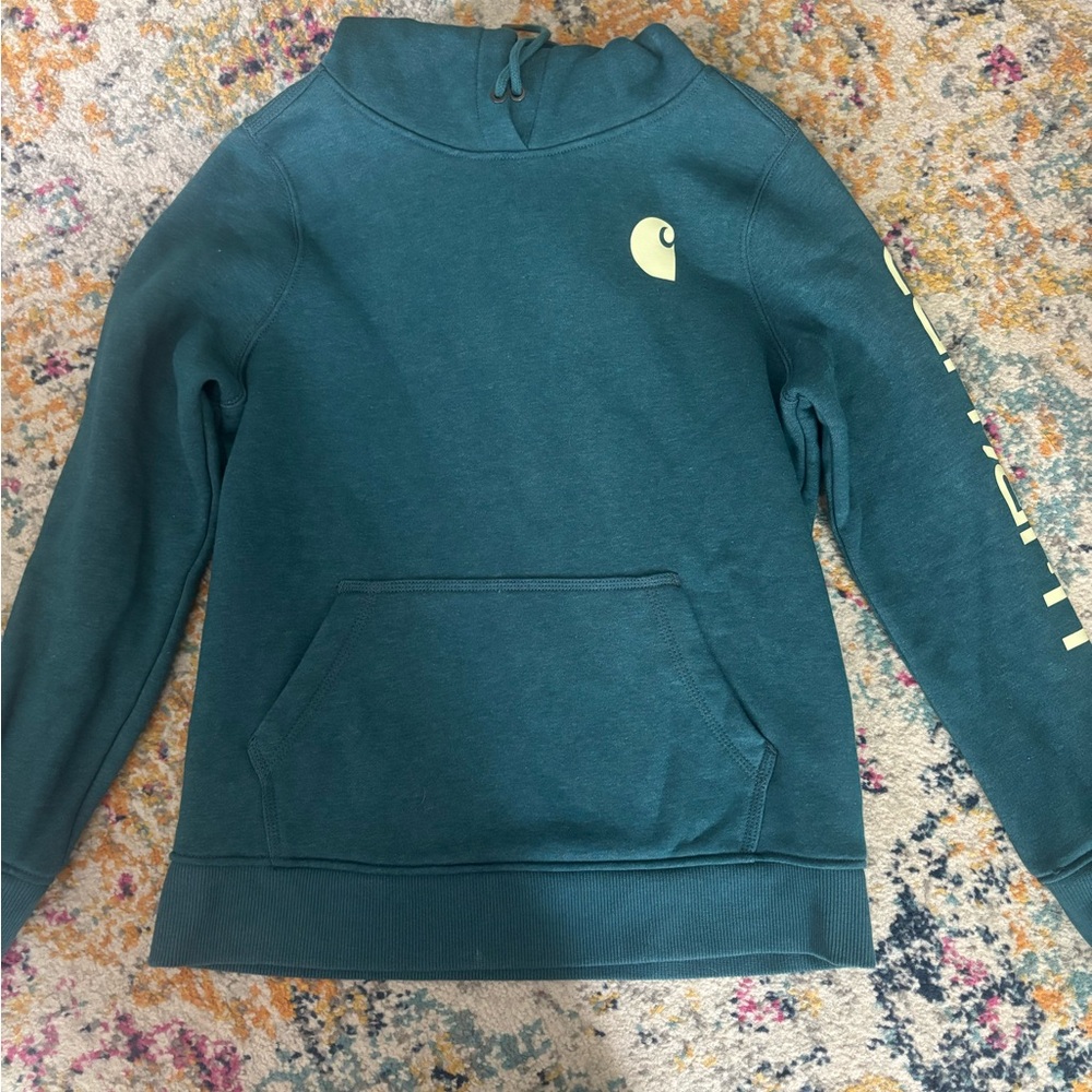 Carhartt Teal Relaxed Fit Hoodie